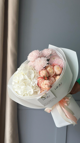 Princess Suki Gülleri, Krizantem ve Ortanca – Pembe Zarafet