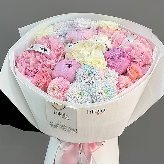 Pembe Ortanca ve Şakayık – Pastel Masal
