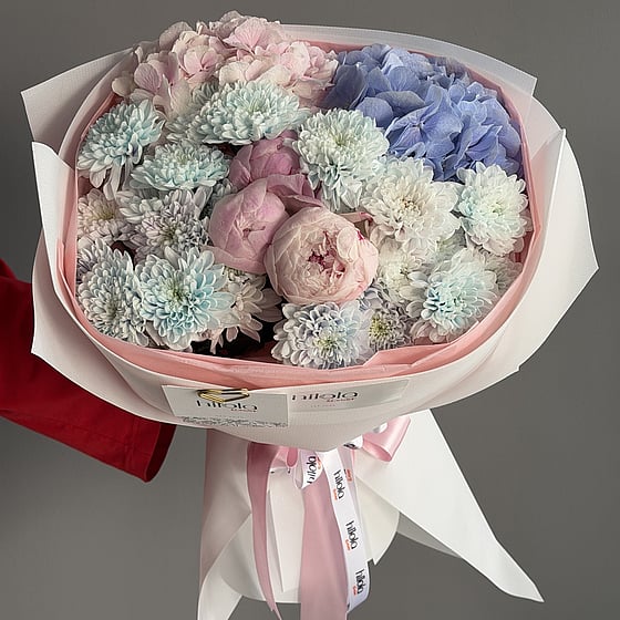 Şakayık, Ortanca ve Krizantem – Pastel Düş